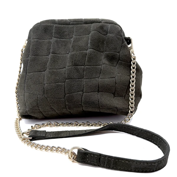 Vimoda Aura Clutch in Oliv mit abnehmbarer goldfarbener Schulterkette